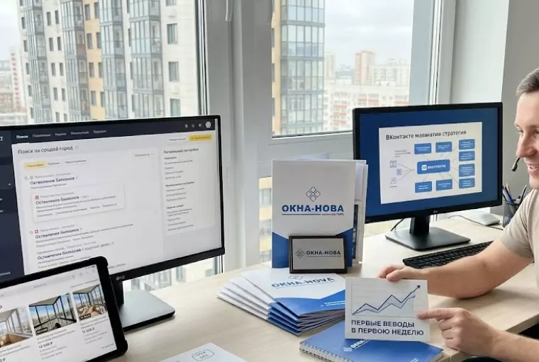 Как работает реклама во франшизе Окна-Нова: Яндекс Директ, Авито и ВКонтакте